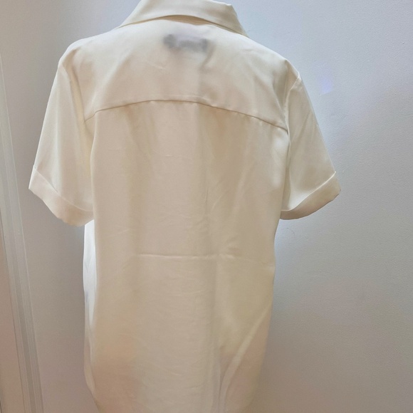 Hatch Savannah White Button Down Top Size 3 - Picture 4 of 4